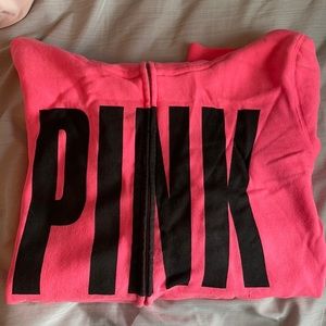 VS neon zip up hoodie